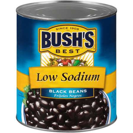 BUSHS BEST Bush's Best Low Sodium Black Beans #10 Can, PK6 01885